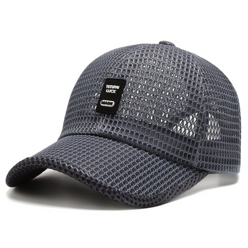 Men&apos;s Mesh Baseball Cap Breathable Summer Caps Dad Hat Outdoor Fishing Hats Trucker Cap