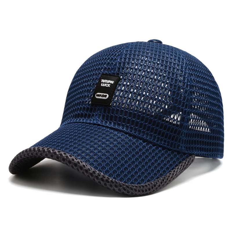 Men&apos;s Mesh Baseball Cap Breathable Summer Caps Dad Hat Outdoor Fishing Hats Trucker Cap