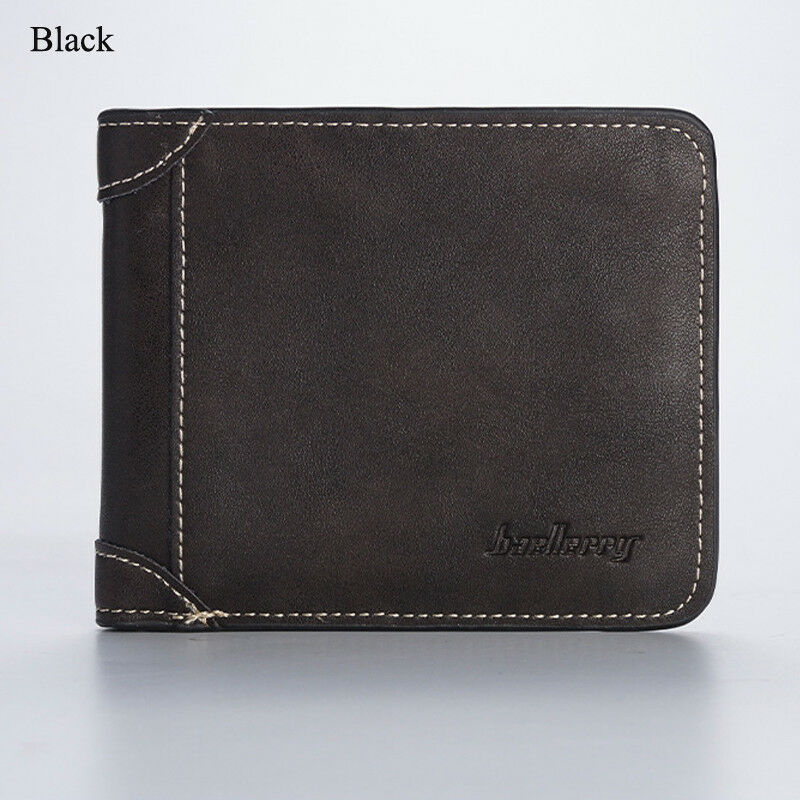 Men Wallet Leather Business Foldabler Cowhide Credit Card/ID Inserts Coin Purses