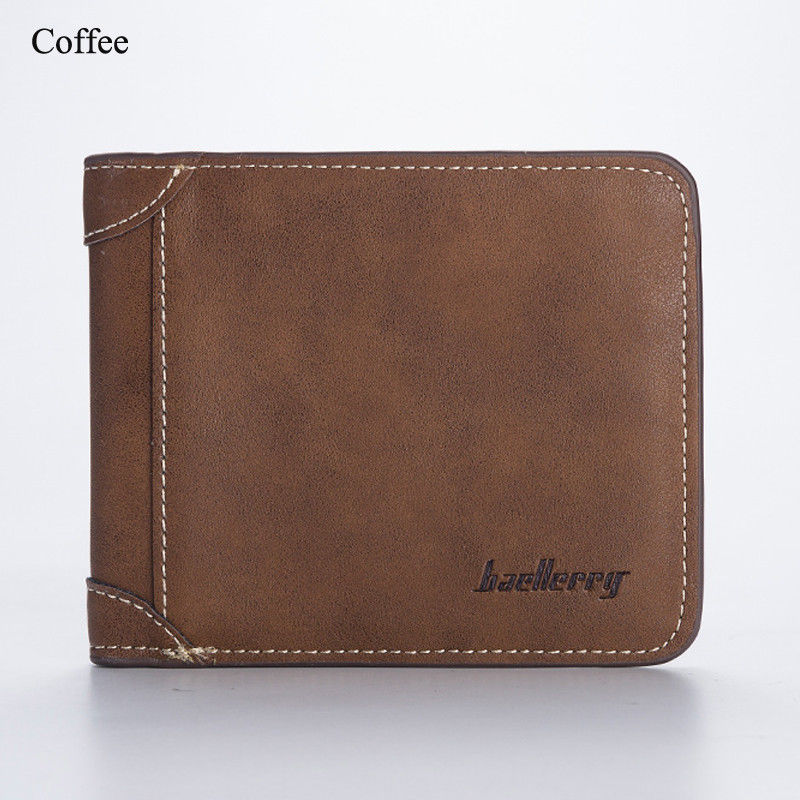 Men Wallet Leather Business Foldabler Cowhide Credit Card/ID Inserts Coin Purses