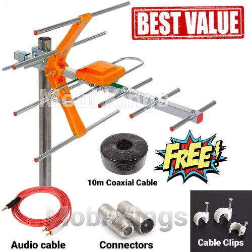 SHARE THIS PRODUCT   Generic Outdoor Digital TV Aerial Antenna + 3 Mobi GIFTS