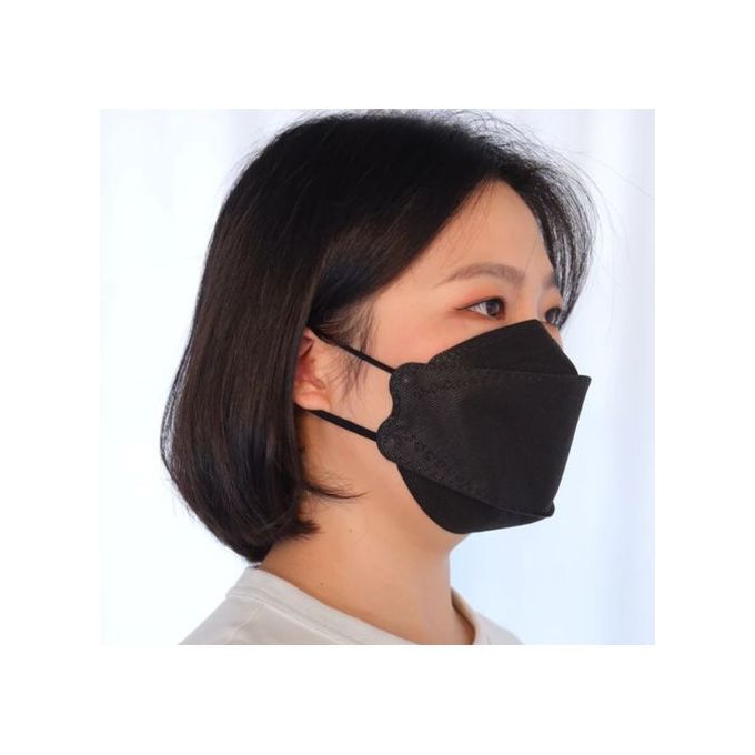 IMPORTED KF94 White or Black Face Protective Masks 10 Packs PREMIUM