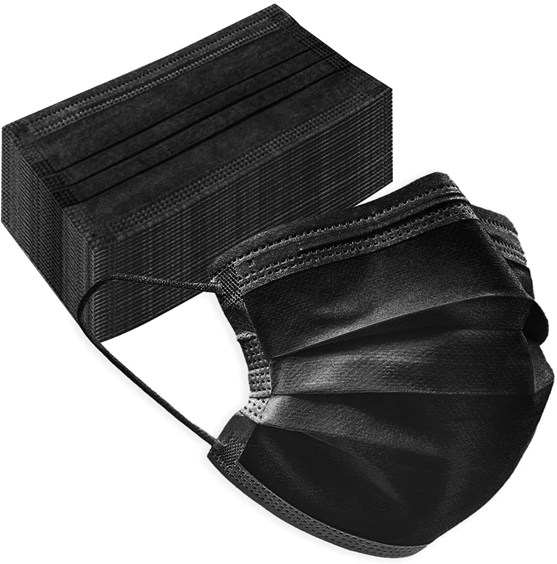 Executive Pure White/black/blue Imported 3 Ply Surgical Disposable Face Mask