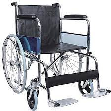 standard wheelchair for outdoor movement. homecare use and AID