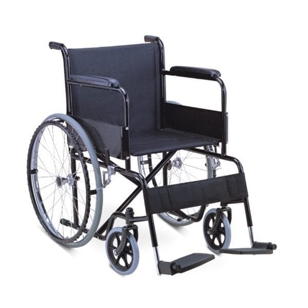 standard wheelchair for outdoor movement. homecare use and AID