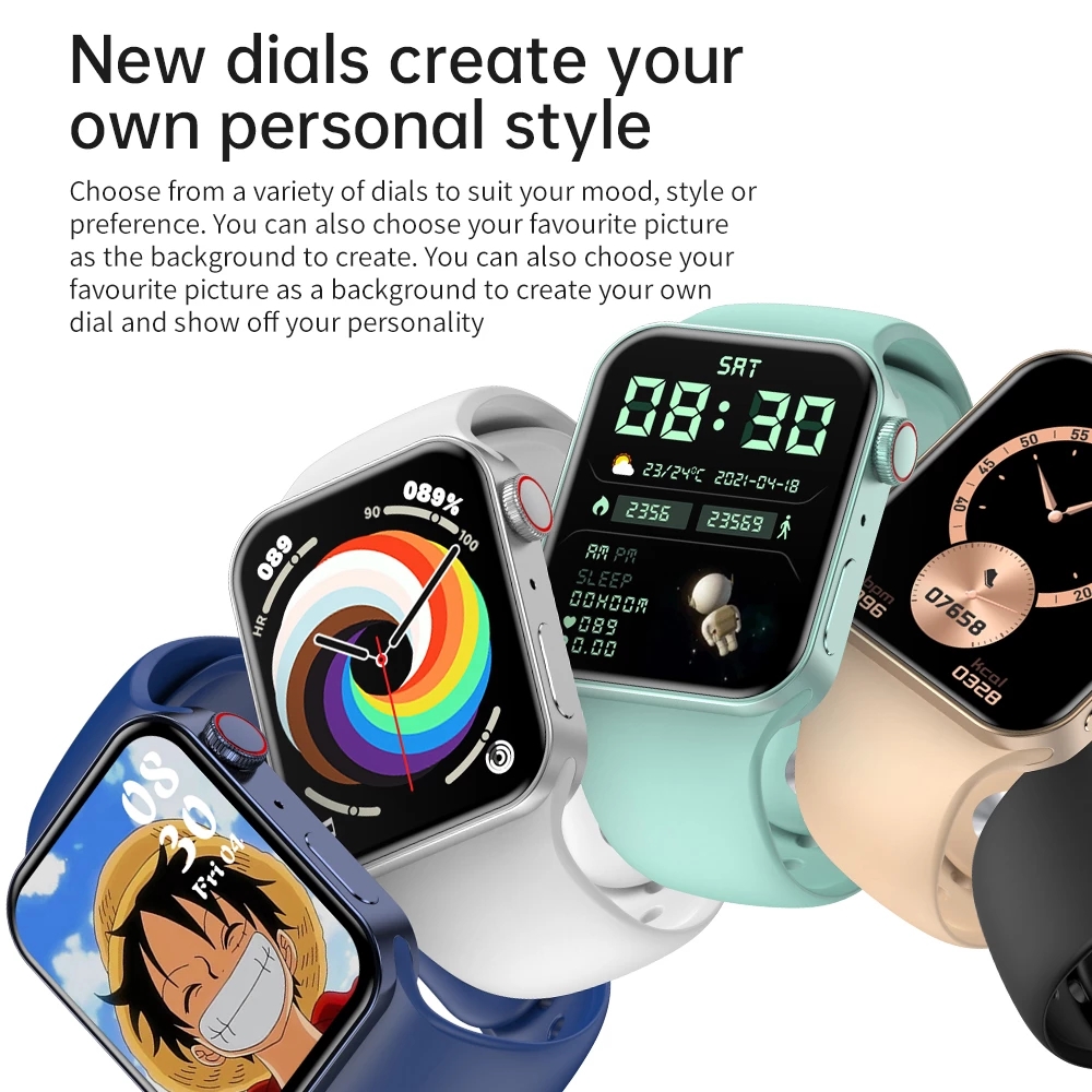 Smart watch 2021 IWO7 series 7 1.82"HD MAX Bluetooth Calls Custom Wallpaper Heart Rate Monitor Sport