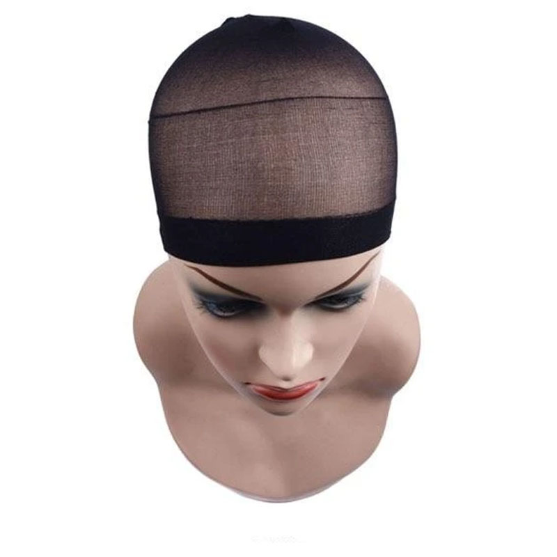 2Pcs High Quality Wig Cap Brown Stocking Cap To Christmas Cosplay Wig Caps Stocking Elastic Liner