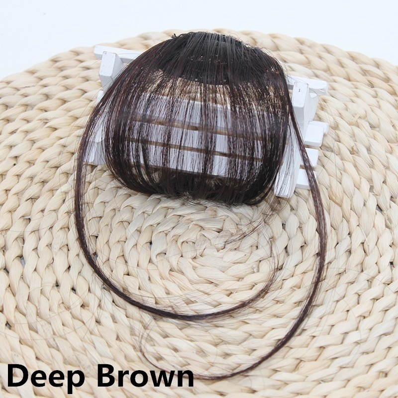 women Hair Extension Bangs Straight Wig Piece Clip on Clip In Front Hair Bangs Wigs