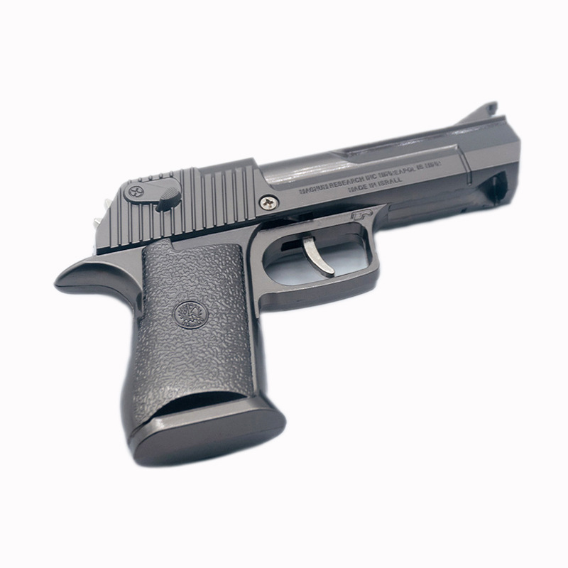12 Metal Desert Eagle Rubber band real model children's toy guns