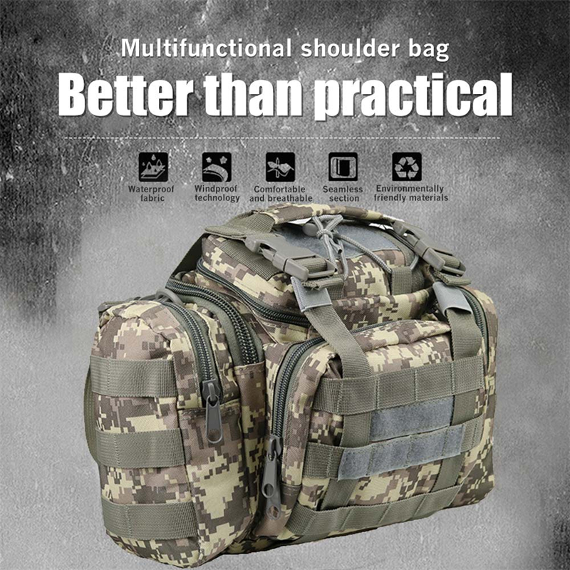 Oxford Fabric Outdoor Waist  Multifunctional Large Capacity Canvas Waterproof Carp Fishing Lure Box Tackle Bags Tactical Package