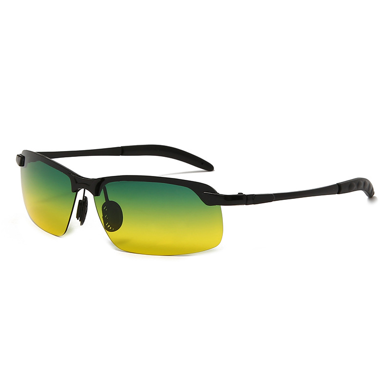 New men's color changing polarized sunglasses, day and night dual driving fishing night vision sunglasses