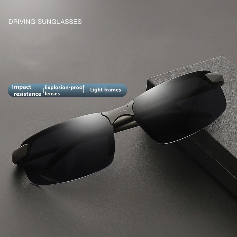 New men's color changing polarized sunglasses, day and night dual driving fishing night vision sunglasses
