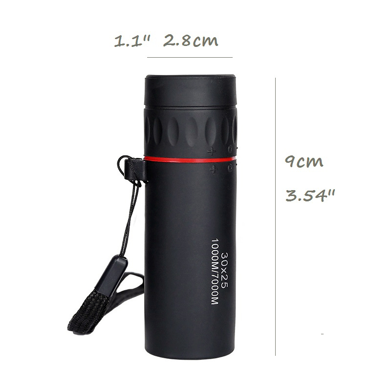 High Definition Monocular Telescope 30X25 Waterproof Mini Portable Military Zoom 10X Scope For Travel Hunting Mini portable camera telescope for mobile phones