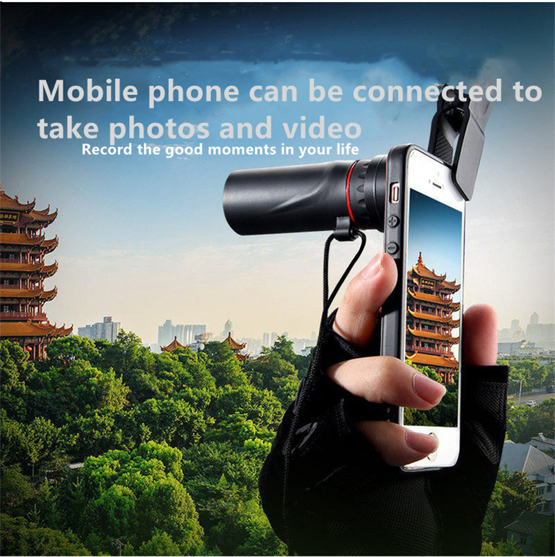 High Definition Monocular Telescope 30X25 Waterproof Mini Portable Military Zoom 10X Scope For Travel Hunting Mini portable camera telescope for mobile phones