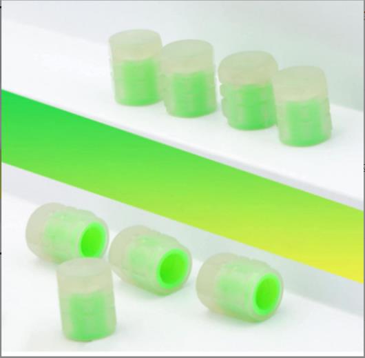 2022 Luminous Wheels Caps Tire Valve Caps Plastic ABS Dust-proof Tires Accessories Tyre Stem Cover For Car Motorcycle Bike 4/8/12pcs
