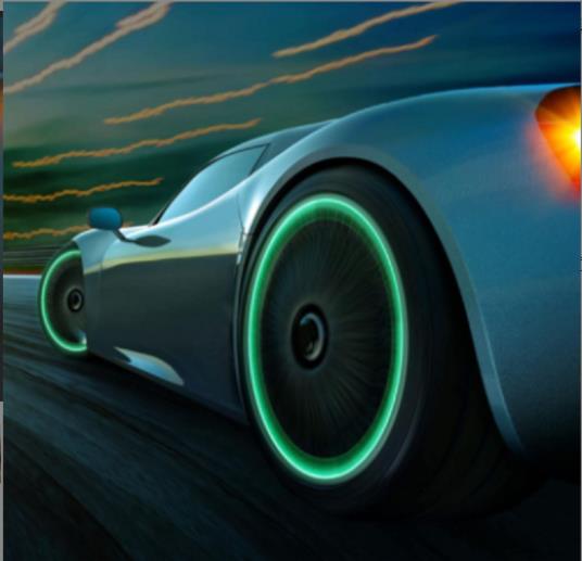 2022 Luminous Wheels Caps Tire Valve Caps Plastic ABS Dust-proof Tires Accessories Tyre Stem Cover For Car Motorcycle Bike 4/8/12pcs