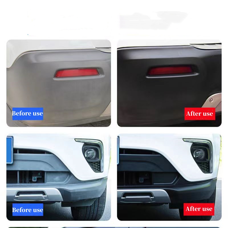 Automotive plastic reconditioning paste Retrofit reducing agent Black interior polish Instrument panel curing agent