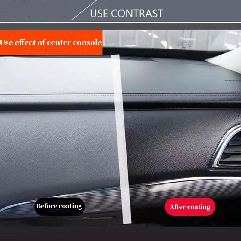 Automotive plastic reconditioning paste Retrofit reducing agent Black interior polish Instrument panel curing agent