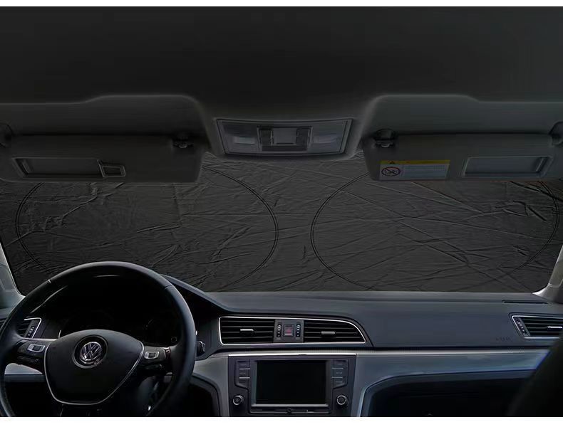 Car sun shield Front windshield blinds in car Sunscreen, thermal insulation, and sunshade Automotive supplies Cars and clothes Car sun visor