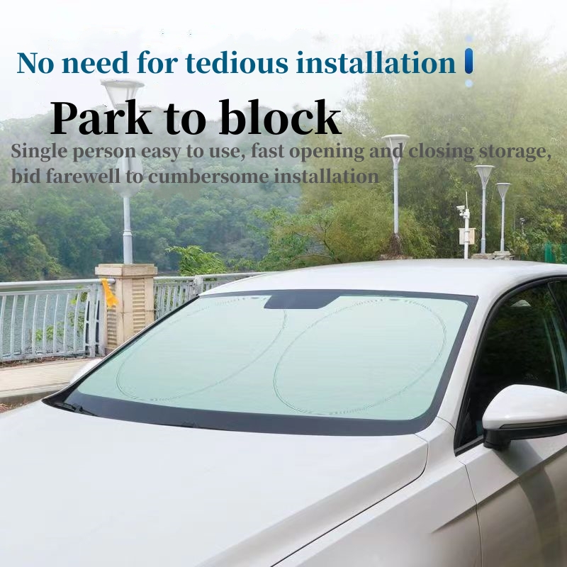 Car sun shield Front windshield blinds in car Sunscreen, thermal insulation, and sunshade Automotive supplies Cars and clothes Car sun visor