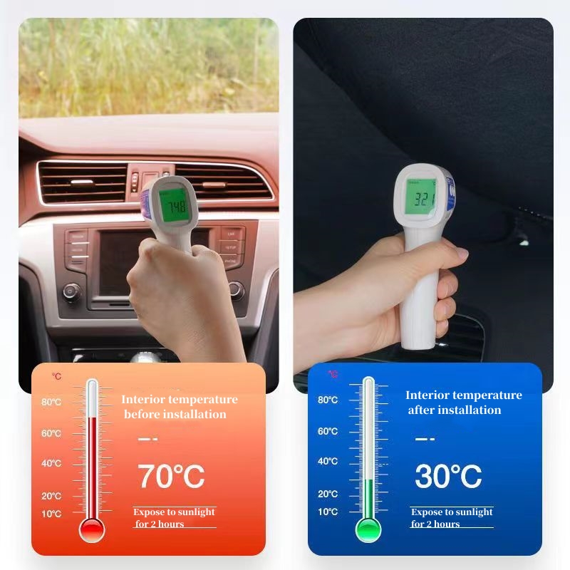 Car sun shield Front windshield blinds in car Sunscreen, thermal insulation, and sunshade Automotive supplies Cars and clothes Car sun visor