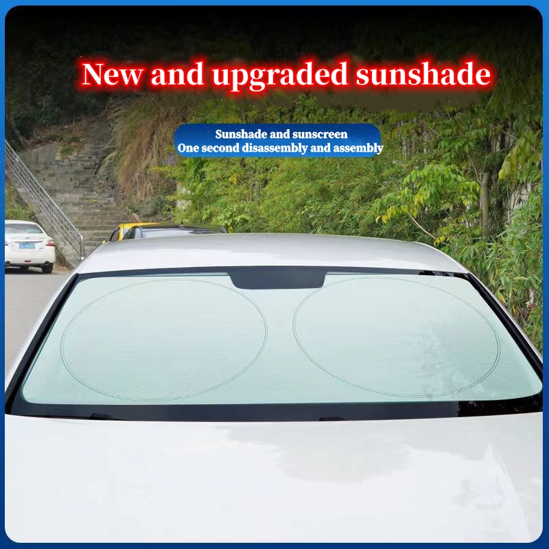 Car sun shield Front windshield blinds in car Sunscreen, thermal insulation, and sunshade Automotive supplies Cars and clothes Car sun visor