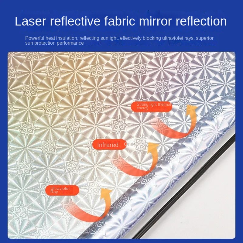 Indoor car universal sun shade Car sunshades Automatic retractable sunshade Household curtain insulation without punching  Shading roller shutter
