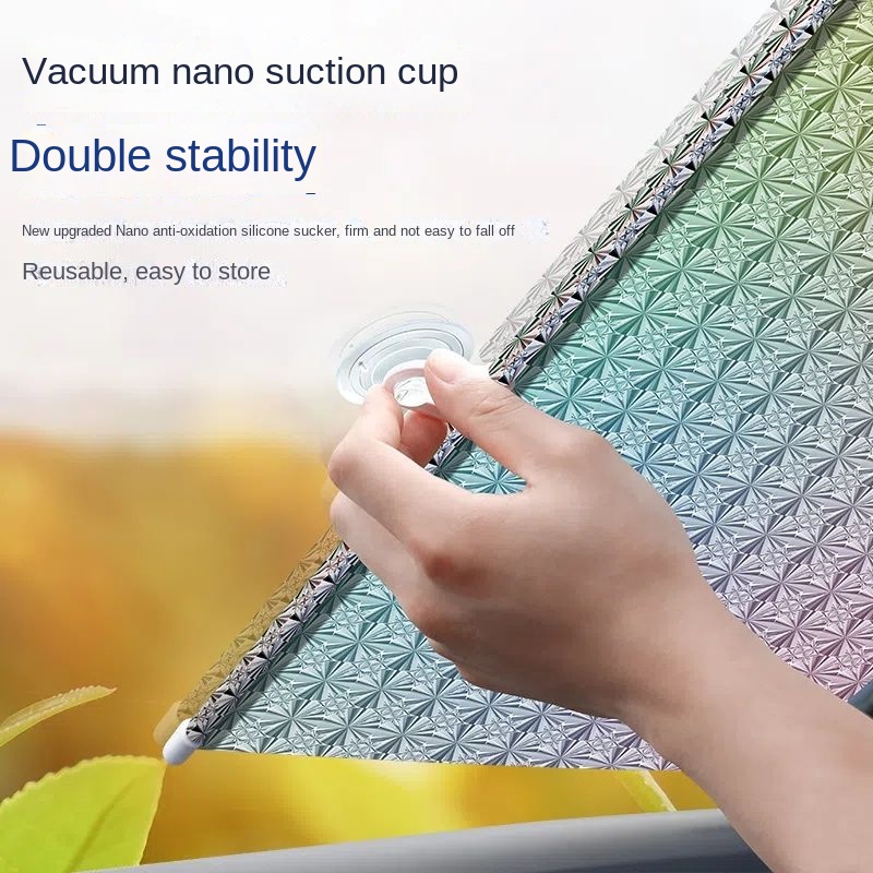 Indoor car universal sun shade Car sunshades Automatic retractable sunshade Household curtain insulation without punching  Shading roller shutter