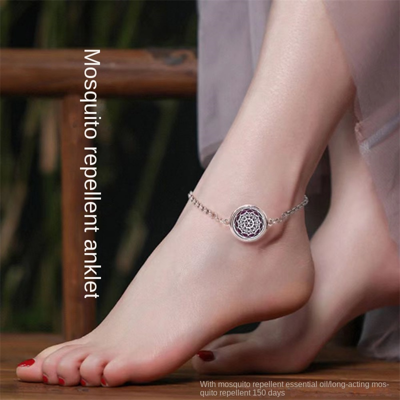 Hollow aromatherapy mosquito repellent essential oil bracelet and ankles chain  Unisex bracelet