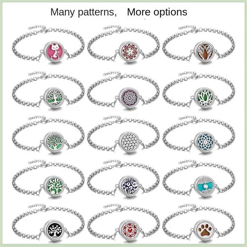 Hollow aromatherapy mosquito repellent essential oil bracelet and ankles chain  Unisex bracelet