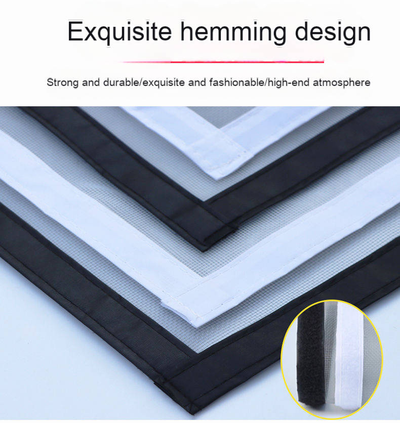 Mosquito Drapes  Edge screen mesh Self adhesive Velcro curtains Mosquito net for household use Self-assembly and disassembly without drilling Custom window screens are available