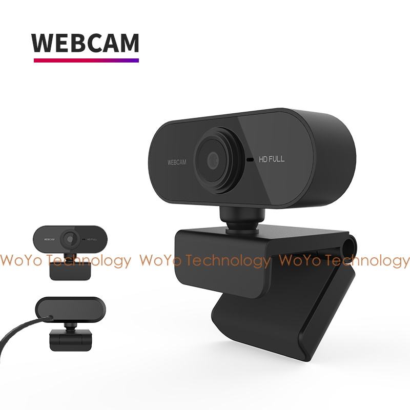 [WoYo Technology]Full HD 1080P Webcam Computer PC Rotatable Camera With Microphone for Live Broadcast Video Calling Conference Work