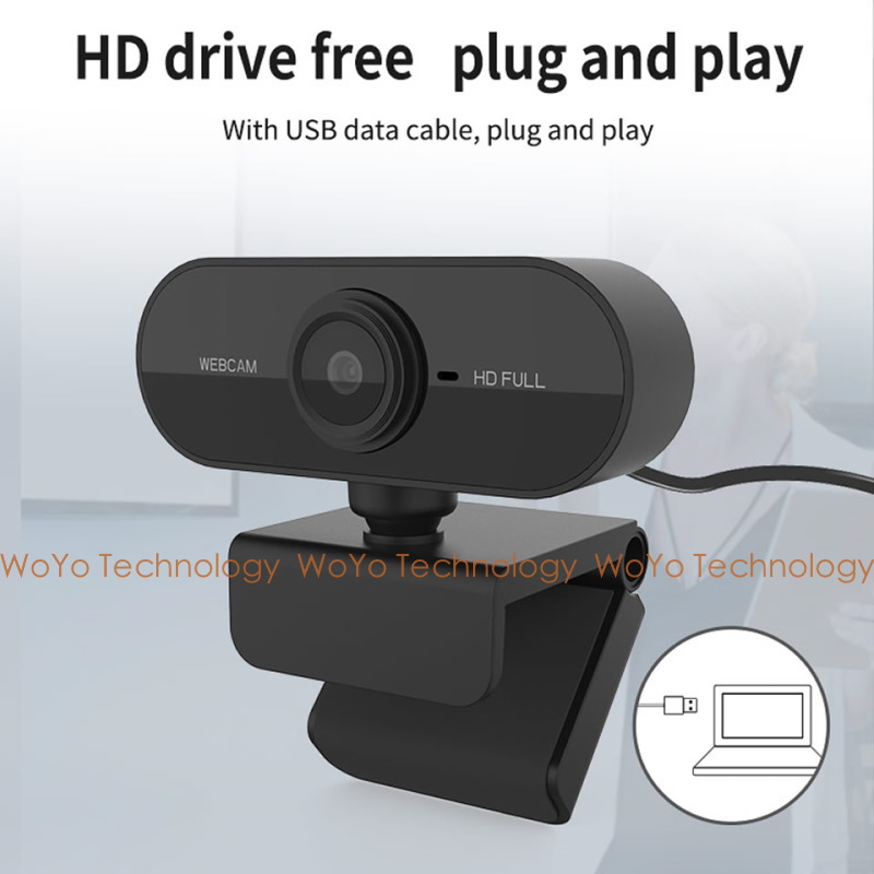 [WoYo Technology]Full HD 1080P Webcam Computer PC Rotatable Camera With Microphone for Live Broadcast Video Calling Conference Work