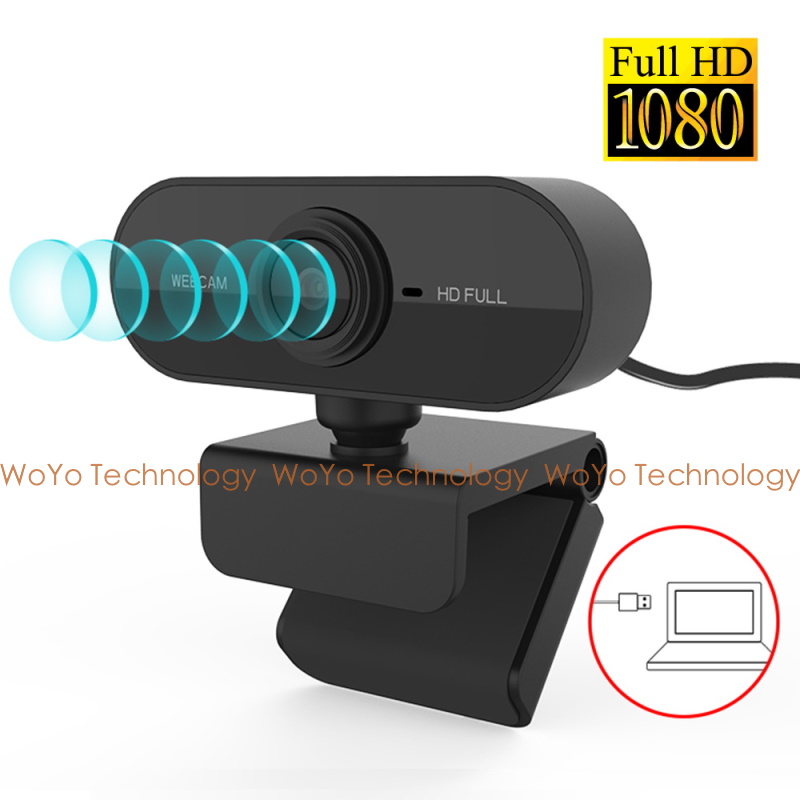 [WoYo Technology]Full HD 1080P Webcam Computer PC Rotatable Camera With Microphone for Live Broadcast Video Calling Conference Work
