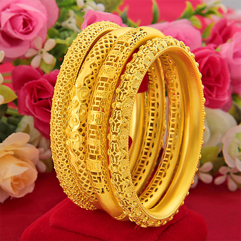 Bracelet women's Fashion Accessories Vietnam Shajin frosted ancient French Bracelet women's simple temperament versatile Xiangyun Bracelet