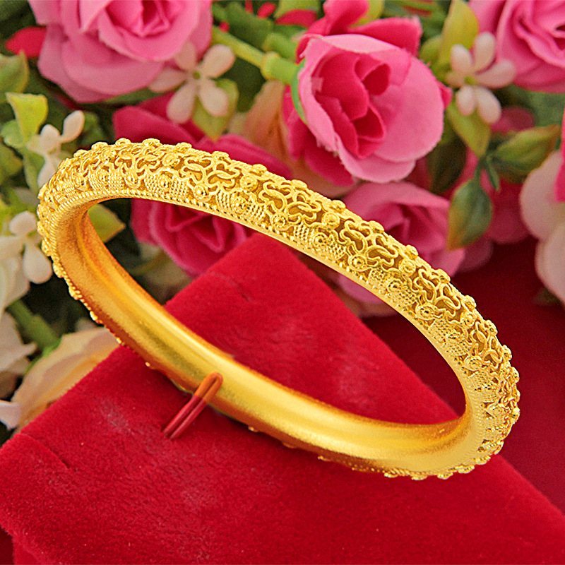 Bracelet women's Fashion Accessories Vietnam Shajin frosted ancient French Bracelet women's simple temperament versatile Xiangyun Bracelet