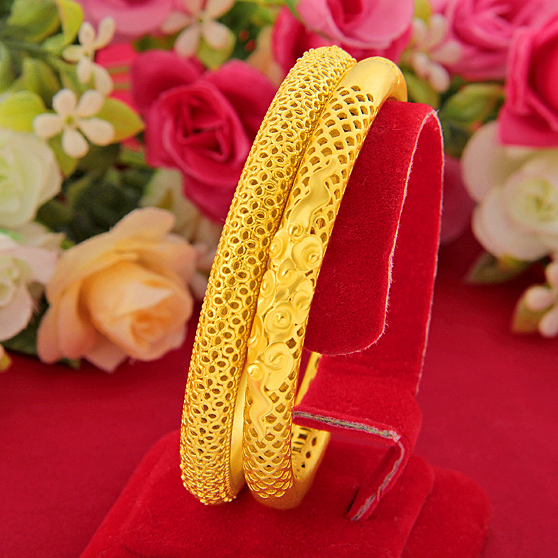 Bracelet women's Fashion Accessories Vietnam Shajin frosted ancient French Bracelet women's simple temperament versatile Xiangyun Bracelet
