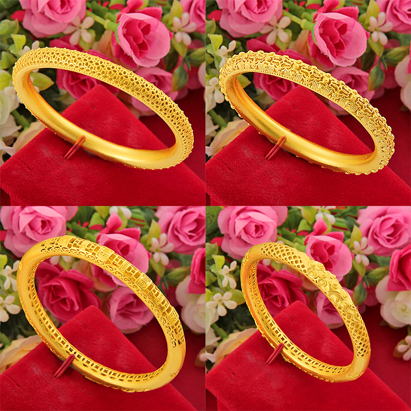 Bracelet women's Fashion Accessories Vietnam Shajin frosted ancient French Bracelet women's simple temperament versatile Xiangyun Bracelet