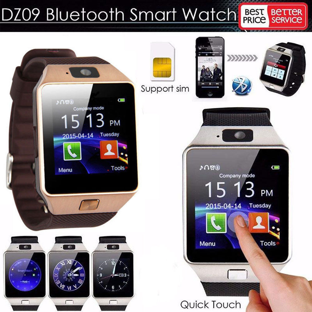 Dz09 smart watch Bluetooth children's phone watch touch screen card multi language smart wearable call