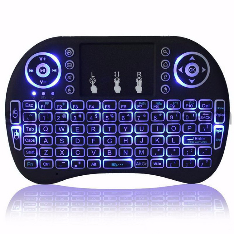 Wireless Keyboard Portable 2.4GHz Mini Keyboard Touchpad LED Backlit for laptop/PC/Tablets/TV/Xbox/PS3