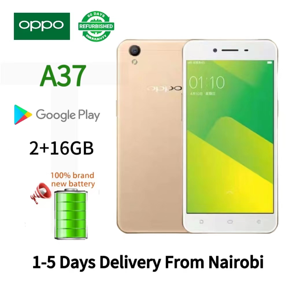 Refurbished oppo a37 Smartphone 100% original Dual Sim Card 16GB+ 2GB Smartphone 5.0 mp +8.0 mp 2630 mAh 1920X1080 Dual Sim Card Smart Phone