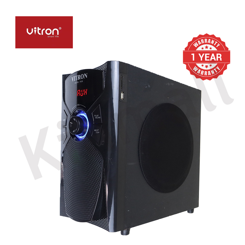Vitron 3.1CH HIFI X-BASS Multimedia Home Theater System with Remote Control Bluetooth Subwoofer AC/DC Speaker System Home Audio System Woofer BT/USB/SD/FM 10000W V636