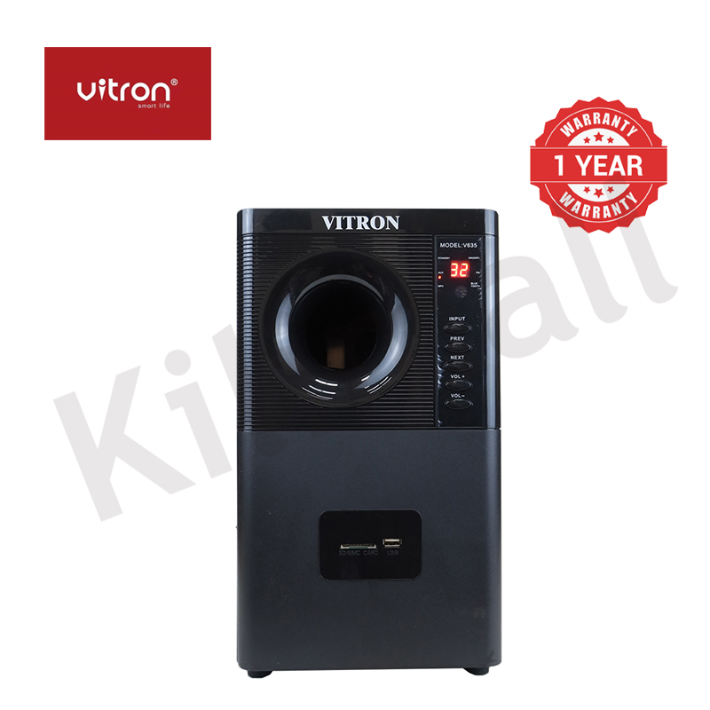 Vitron 3.1CH Multimedia X-Bass Speaker System Home Theatre System AC/DC Subwoofer Bluetooth Woofer USB/SD/FM Home Audio System with Remote Control V635