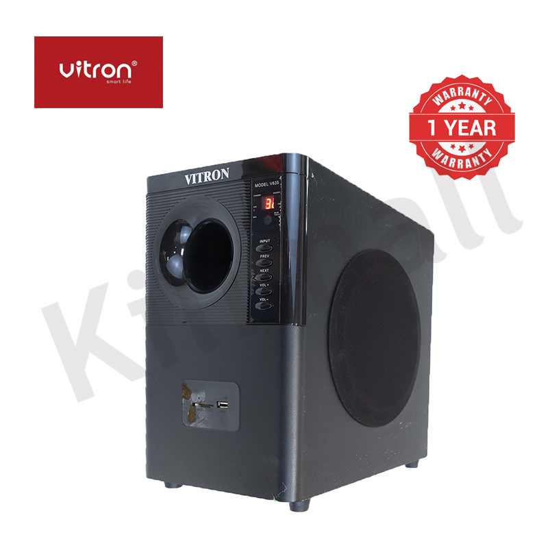 Vitron 3.1CH Multimedia X-Bass Speaker System Home Theatre System AC/DC Subwoofer Bluetooth Woofer USB/SD/FM Home Audio System with Remote Control V635