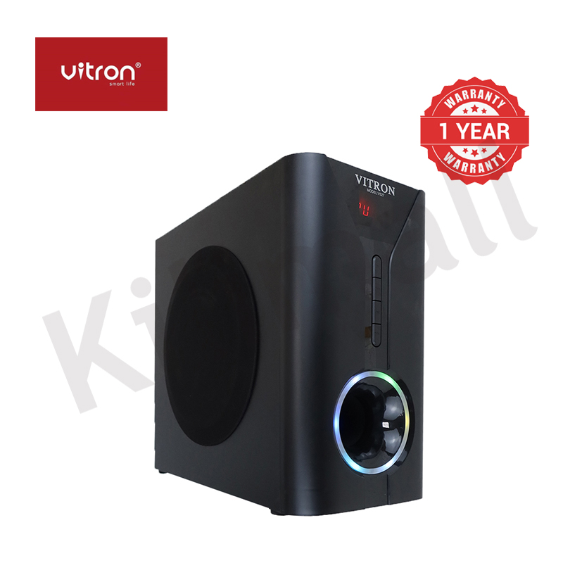 Vitron 2.1CH Multimedia Bluetooth Woofer Speaker System V527 Subwoofer Soundbar BT/USB/SD/FM Subwoofer Home Audilo System Soundbar with Remote Control 9000W V527