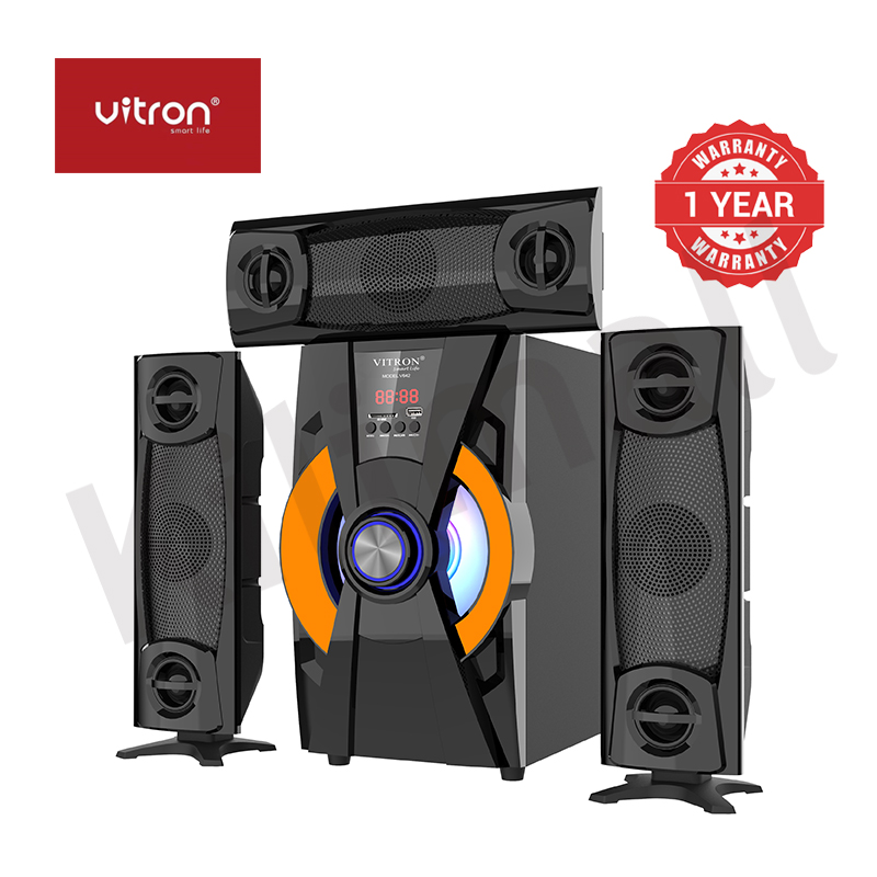 Vitron 3.1CH V642 X-Bass Home Theatre System with Remote Control Bluetooth Woofer Speaker System Subwoofer Home Audilo System USB SD MP3 FM Radio 10000W