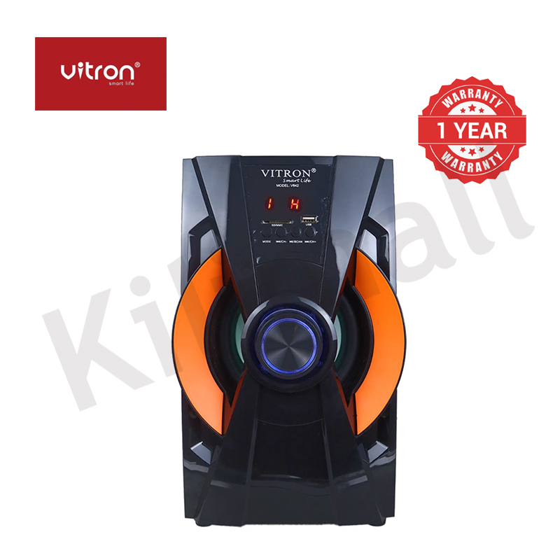 Vitron 3.1CH V642 X-Bass Home Theatre System with Remote Control Bluetooth Woofer Speaker System Subwoofer Home Audilo System USB SD MP3 FM Radio 10000W