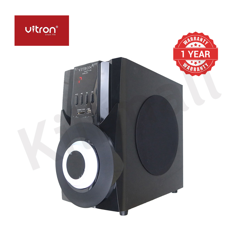 Vitron 3.1CH V641 X-Bass Home Theatre System with Remote Control BT Speaker System AC/DC Subwoofer Home Audilo System USB SD MP3 FM Radio 10000W