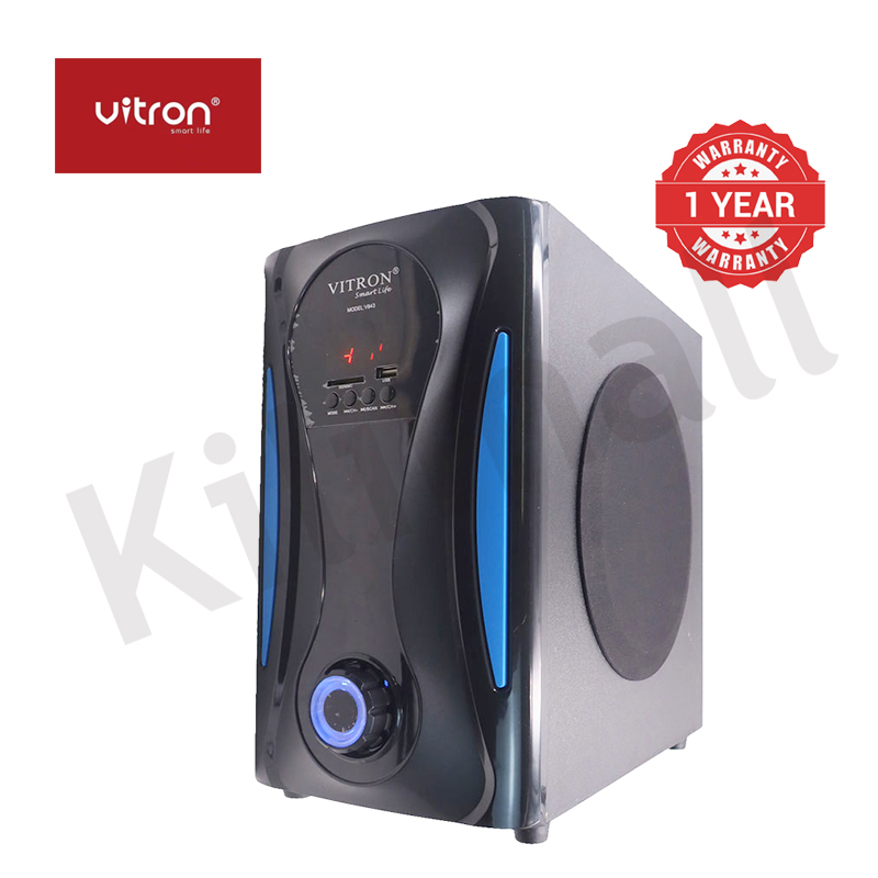 Vitron 3.1CH X-Bass Home Theatre System with Remote Control V643 Bluetooth Woofer Speaker System Subwoofer Home Audilo System USB SD MP3 FM Radio 10000W