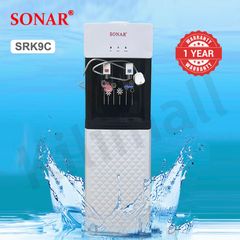 Sonar Hot & Cold & Warm Water Dispenser Drinking Water Filter Water Cooler with Storage Cabinet SRK9C White as picture